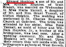 1926 wedding